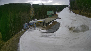 Červenohorské sedlo - Modrá sjezdovka - dojezd k lanové dráze - 23.3.2026 v 13:01 Červenohorské sedlo - Modrá sjezdovka - dojezd k lanové dráze - 23.3.2026 v 13:01