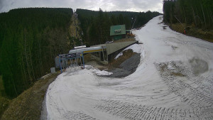 Červenohorské sedlo - Modrá sjezdovka - dojezd k lanové dráze - 23.3.2026 v 13:31 Červenohorské sedlo - Modrá sjezdovka - dojezd k lanové dráze - 23.3.2026 v 13:31