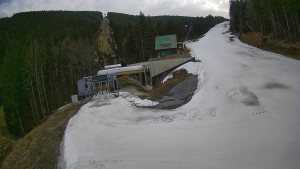 Červenohorské sedlo - Modrá sjezdovka - dojezd k lanové dráze - 23.3.2026 v 15:40 Červenohorské sedlo - Modrá sjezdovka - dojezd k lanové dráze - 23.3.2026 v 15:40