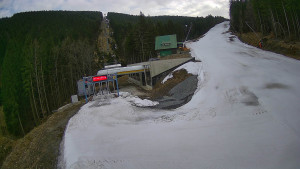 Červenohorské sedlo - Modrá sjezdovka - dojezd k lanové dráze - 23.3.2026 v 16:01 Červenohorské sedlo - Modrá sjezdovka - dojezd k lanové dráze - 23.3.2026 v 16:01