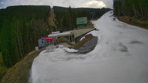 Červenohorské sedlo - Modrá sjezdovka - dojezd k lanové dráze - 23.3.2026 v 16:10 Červenohorské sedlo - Modrá sjezdovka - dojezd k lanové dráze - 23.3.2026 v 16:10