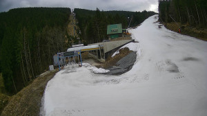 Červenohorské sedlo - Modrá sjezdovka - dojezd k lanové dráze - 23.3.2026 v 16:40 Červenohorské sedlo - Modrá sjezdovka - dojezd k lanové dráze - 23.3.2026 v 16:40