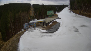 Červenohorské sedlo - Modrá sjezdovka - dojezd k lanové dráze - 23.3.2026 v 17:01 Červenohorské sedlo - Modrá sjezdovka - dojezd k lanové dráze - 23.3.2026 v 17:01