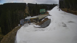 Červenohorské sedlo - Modrá sjezdovka - dojezd k lanové dráze - 23.3.2026 v 17:10 Červenohorské sedlo - Modrá sjezdovka - dojezd k lanové dráze - 23.3.2026 v 17:10