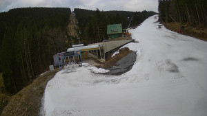 Červenohorské sedlo - Modrá sjezdovka - dojezd k lanové dráze - 23.3.2026 v 17:20 Červenohorské sedlo - Modrá sjezdovka - dojezd k lanové dráze - 23.3.2026 v 17:20