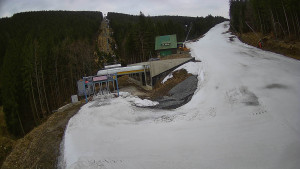 Červenohorské sedlo - Modrá sjezdovka - dojezd k lanové dráze - 23.3.2026 v 17:40 Červenohorské sedlo - Modrá sjezdovka - dojezd k lanové dráze - 23.3.2026 v 17:40