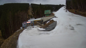 Červenohorské sedlo - Modrá sjezdovka - dojezd k lanové dráze - 23.3.2026 v 18:20 Červenohorské sedlo - Modrá sjezdovka - dojezd k lanové dráze - 23.3.2026 v 18:20