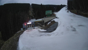 Červenohorské sedlo - Modrá sjezdovka - dojezd k lanové dráze - 23.3.2026 v 18:31 Červenohorské sedlo - Modrá sjezdovka - dojezd k lanové dráze - 23.3.2026 v 18:31