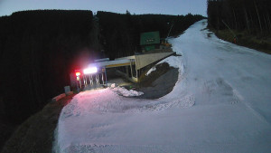 Červenohorské sedlo - Modrá sjezdovka - dojezd k lanové dráze - 24.3.2026 v 05:01 Červenohorské sedlo - Modrá sjezdovka - dojezd k lanové dráze - 24.3.2026 v 05:01