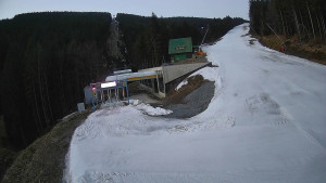 Červenohorské sedlo - Modrá sjezdovka - dojezd k lanové dráze - 24.3.2026 v 05:20 Červenohorské sedlo - Modrá sjezdovka - dojezd k lanové dráze - 24.3.2026 v 05:20