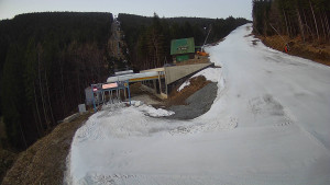 Červenohorské sedlo - Modrá sjezdovka - dojezd k lanové dráze - 24.3.2026 v 05:30 Červenohorské sedlo - Modrá sjezdovka - dojezd k lanové dráze - 24.3.2026 v 05:30