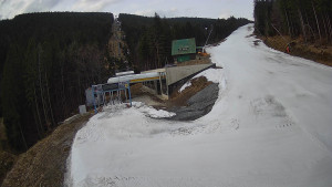 Červenohorské sedlo - Modrá sjezdovka - dojezd k lanové dráze - 24.3.2026 v 07:00 Červenohorské sedlo - Modrá sjezdovka - dojezd k lanové dráze - 24.3.2026 v 07:00