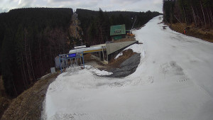 Červenohorské sedlo - Modrá sjezdovka - dojezd k lanové dráze - 24.3.2026 v 07:30 Červenohorské sedlo - Modrá sjezdovka - dojezd k lanové dráze - 24.3.2026 v 07:30