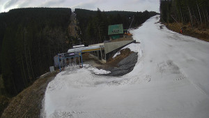 Červenohorské sedlo - Modrá sjezdovka - dojezd k lanové dráze - 24.3.2026 v 07:40 Červenohorské sedlo - Modrá sjezdovka - dojezd k lanové dráze - 24.3.2026 v 07:40