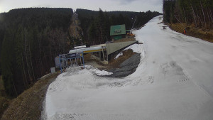 Červenohorské sedlo - Modrá sjezdovka - dojezd k lanové dráze - 24.3.2026 v 08:20 Červenohorské sedlo - Modrá sjezdovka - dojezd k lanové dráze - 24.3.2026 v 08:20