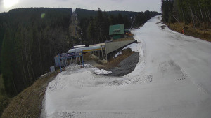 Červenohorské sedlo - Modrá sjezdovka - dojezd k lanové dráze - 24.3.2026 v 09:10 Červenohorské sedlo - Modrá sjezdovka - dojezd k lanové dráze - 24.3.2026 v 09:10