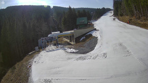 Červenohorské sedlo - Modrá sjezdovka - dojezd k lanové dráze - 24.3.2026 v 10:10 Červenohorské sedlo - Modrá sjezdovka - dojezd k lanové dráze - 24.3.2026 v 10:10