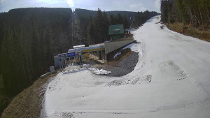 Červenohorské sedlo - Modrá sjezdovka - dojezd k lanové dráze - 24.3.2026 v 10:31 Červenohorské sedlo - Modrá sjezdovka - dojezd k lanové dráze - 24.3.2026 v 10:31