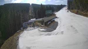 Červenohorské sedlo - Modrá sjezdovka - dojezd k lanové dráze - 24.3.2026 v 11:10 Červenohorské sedlo - Modrá sjezdovka - dojezd k lanové dráze - 24.3.2026 v 11:10