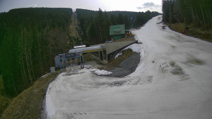 Červenohorské sedlo - Modrá sjezdovka - dojezd k lanové dráze - 24.3.2026 v 13:01 Červenohorské sedlo - Modrá sjezdovka - dojezd k lanové dráze - 24.3.2026 v 13:01