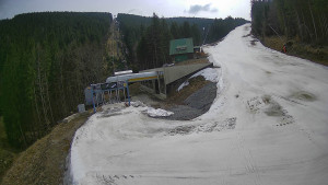 Červenohorské sedlo - Modrá sjezdovka - dojezd k lanové dráze - 24.3.2026 v 13:10 Červenohorské sedlo - Modrá sjezdovka - dojezd k lanové dráze - 24.3.2026 v 13:10