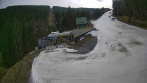 Červenohorské sedlo - Modrá sjezdovka - dojezd k lanové dráze - 24.3.2026 v 13:20 Červenohorské sedlo - Modrá sjezdovka - dojezd k lanové dráze - 24.3.2026 v 13:20