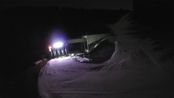 Modrá sjezdovka - dojezd k lanové dráze