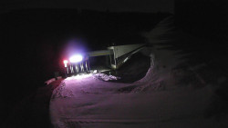 Modrá sjezdovka - dojezd k lanové dráze