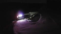 Modrá sjezdovka - dojezd k lanové dráze