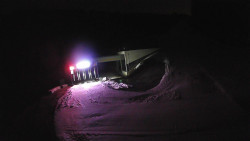 Modrá sjezdovka - dojezd k lanové dráze