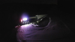 Modrá sjezdovka - dojezd k lanové dráze