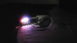 Modrá sjezdovka - dojezd k lanové dráze