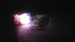 Modrá sjezdovka - dojezd k lanové dráze