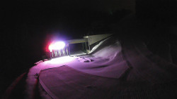 Modrá sjezdovka - dojezd k lanové dráze