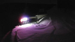 Modrá sjezdovka - dojezd k lanové dráze