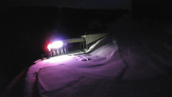 Modrá sjezdovka - dojezd k lanové dráze