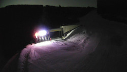 Modrá sjezdovka - dojezd k lanové dráze