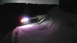 Modrá sjezdovka - dojezd k lanové dráze