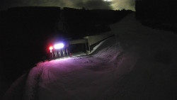 Modrá sjezdovka - dojezd k lanové dráze