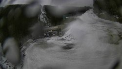 Modrá sjezdovka - dojezd k lanové dráze