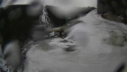 Modrá sjezdovka - dojezd k lanové dráze