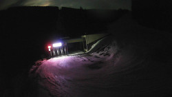 Modrá sjezdovka - dojezd k lanové dráze