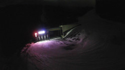 Modrá sjezdovka - dojezd k lanové dráze