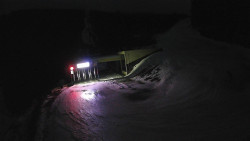 Modrá sjezdovka - dojezd k lanové dráze