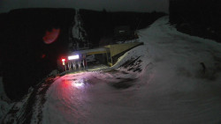 Modrá sjezdovka - dojezd k lanové dráze