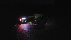 Modrá sjezdovka - dojezd k lanové dráze