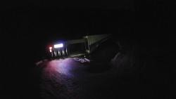 Modrá sjezdovka - dojezd k lanové dráze