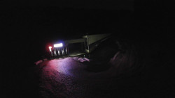 Modrá sjezdovka - dojezd k lanové dráze