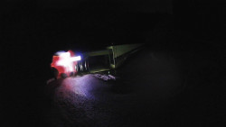 Modrá sjezdovka - dojezd k lanové dráze