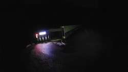 Modrá sjezdovka - dojezd k lanové dráze